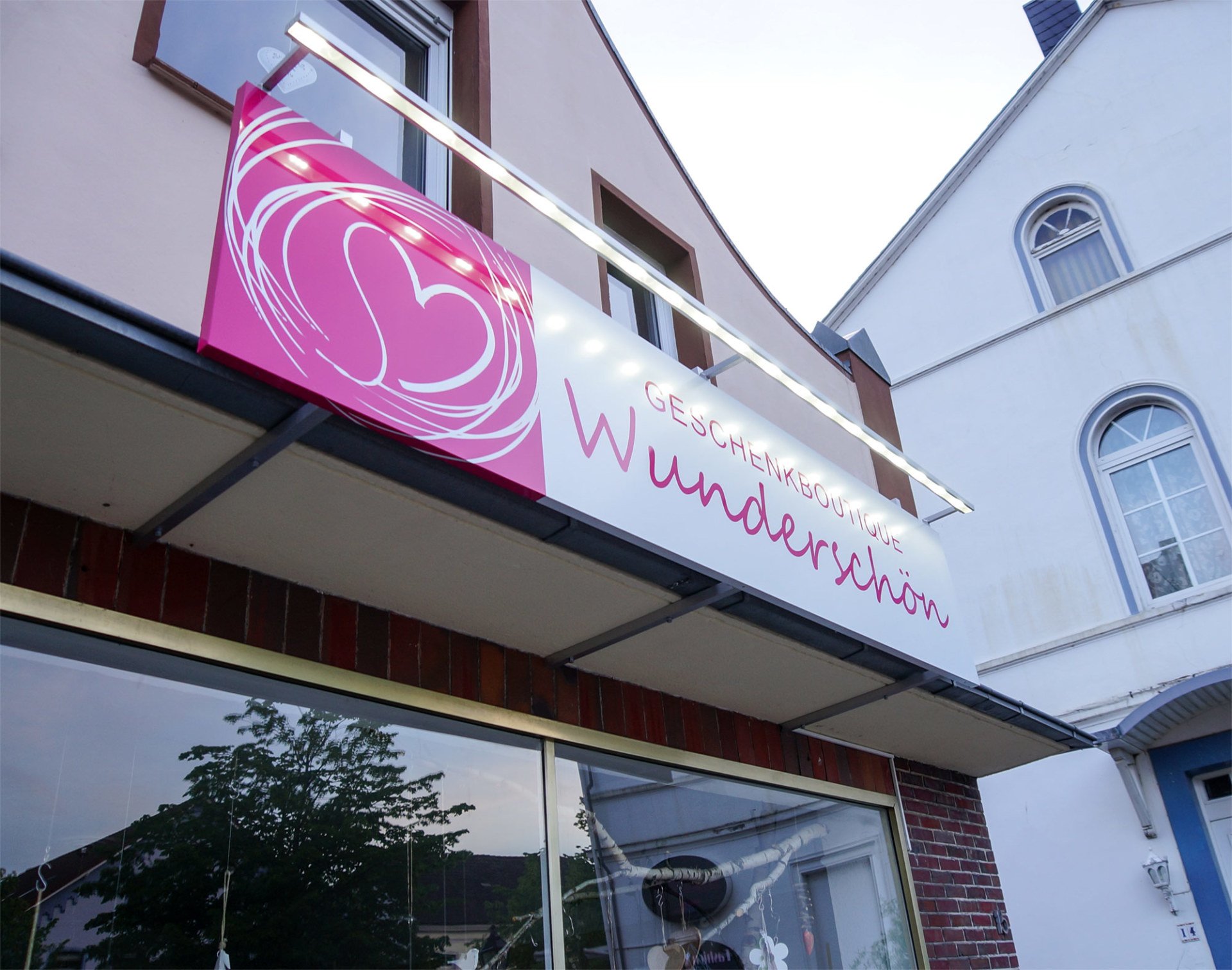 Werbeschild Geschenkboutique