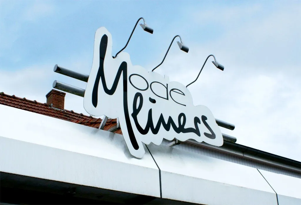 Werbeschild Mode Meiners